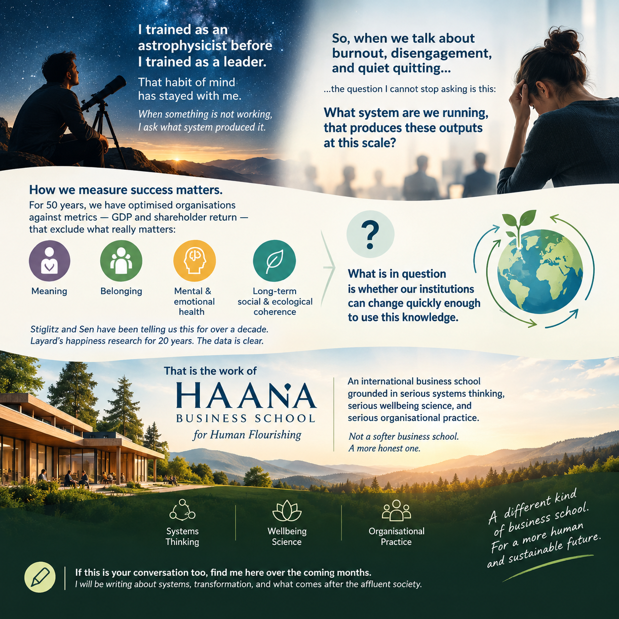 From Astrophysics to Human Flourishing: A New Conversation About Organisations